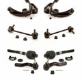 Tor Front Control Arm Ball Joint Tie Rod End Link Kit 8Pc For Ford Fusion Mercury Milan MKZ KTR-103264